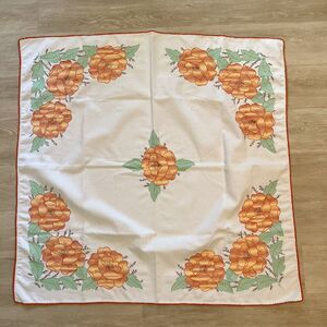 Square Embroidered Floral Table Cover 42 x 41.5"